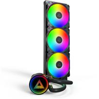 Montech CPU Aušintuvas LIGHTFLOW ARGB 360 (B), 3 ventiliatoriai, 129.5 m³/h, 2.39 mmH2O, FDB, 400 mm vamzdžiai