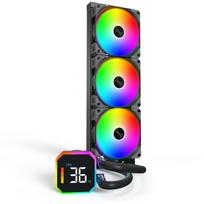Montech CPU Aušintuvas HYPERFLOW DIGITAL 360 (B), 3 ventiliatoriai, 120mm, 129.5m³/h, 96.27mmH2O, FDB, 6 metų