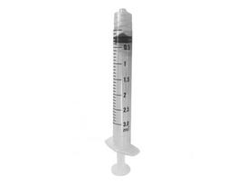 BD švirkštas 3 ml be adatos, sterilus, Luer - Lok Tip, adata užsukama