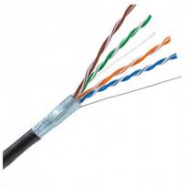 KELine kábel FTP, vonkajší Cat5E, drôt, PVC, box 305m - čierna | KE300S24PE | 8585051706818