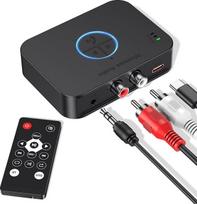 "Bluetooth" adapteris Stereo sistema, belaidis "Bluetooth" garso imtuvas su "Aux" 3,5 mm RCA lizdu, "HiFi" mėlynojo danties imtuvas su 3D erdvine erdve, mėlynojo danties "Aux" adapteris AV imtuvui / stereofonijai / planšetiniam kompiuteriui