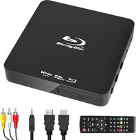"Full HD 1080P Blu Ray" diskų grotuvas su "Dolby Audio", visi DVD ir B 2 regiono "Blu-Ray" filmai, maksimalus 128G USB atmintinės palaikymas + HDMI/AV išvestis + integruotas PAL/NTSC su kabeliais