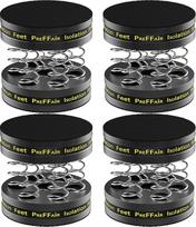 "HiFi" garsiakalbio izoliacijos kojos "Spike Pads" garsiakalbio stovo kojos "HiFi Absorber Feet" įrenginio kojos "Shock Absorber" padėklas su neslystančia guma stiprintuvui žemų dažnių garsiakalbiui "Turntable