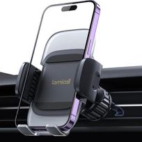"Lamicall" mobiliojo telefono laikiklis automobilyje, mobiliojo telefono laikiklis automobilyje - [2026 spyruoklinis spaustukas] Universalus ventiliacijos mobiliojo telefono laikiklis automobilyje, 360 laipsnių ventiliacijos laikiklis automobilyje, skirta