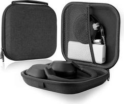 "Linkidea" ausinių dėklas, suderinamas su "Sony" WH1000XM5, WH-CH700N, WH-CH710N, WH1000XM3, WH1000XM4, XB950BT dėklu, apsauginiu kietuoju dėklu, kelioniniu krepšeliu su kabeliu, įkroviklio laikikliu (tamsiai pilkas)