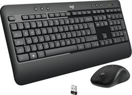 "Logitech MK540 Advanced Wireless keyboard mouse set", 2,4 GHz belaidis ryšys per USB "Unifying" imtuvą, 3 metų baterijos veikimo laikas, "Windows" ir "ChromeOS" kompiuteriams / nešiojamiesiems kompiuteriams, vokiškas QWERTZ išdėstymas