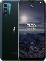 "Nokia G21" išmanusis telefonas 6,5 colio HD+ 90Hz kadrų dažnis "Android 11" 4GB RAM/64GB ROM uSD palaiko iki 512GB 5050mAh 50MP 2MP Macro 2MP Depth 18W greitasis įkrovimas Suderinama su Šiaurės mėlyna