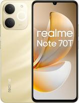 "realme Note 70T" 4G išmanusis telefonas 4+256GB, 6,75 colių ekranas, Obsidiano juoda, 90 Hz ekranas, 6000 mAh akumuliatorius, 32 MP kamera, galingas "Octacore" procesorius, "ArmorShell" apsauga, IP54