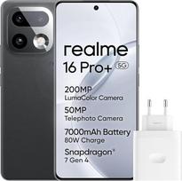 "realme" išmanusis telefonas 16 Pro+ 5G 512GB 12GB Master Grey INT+NFC RMX5131 EU