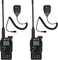 "Retevis RA79 Walkie Talkies" su garsiakalbiu ir mikrofonu, dviejų dažnių mėgėjiška radijo stotis, radijo stotelė suaugusiesiems, didelis veikimo nuotolis, lengvai suporuojama, krištolo skaidrumo garsas, dvipusio ryšio radijo stotelė kelionėms (2 vnt.)
