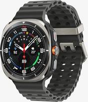 "Samsung Galaxy Watch Ultra (2025)" išmanusis laikrodis su "Galaxy AI", fitneso laikrodis, jūrinis dirželis, titano korpusas, greitasis mygtukas, dviguba GPS, 64GB atmintis, 47 mm, LTE, titano sidabro spalvos, 3 metų gamintojo garantija