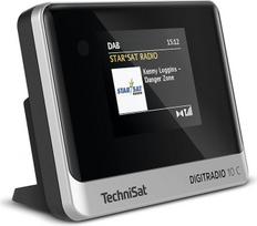 "TechniSat DIGITRADIO 10 C" - DAB+ skaitmeninio radijo imtuvas (spalvotas ekranas, "Bluetooth", nuotolinio valdymo pultas, žadintuvas, optimaliai tinka esamoms "Hi-Fi" sistemoms atnaujinti) Juodas/ sidabrinis