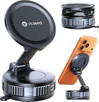 "VICSEED" karinis mobiliojo telefono laikiklis automobilyje, magnetas "Magsafe" automobilio laikikliui [36 kg "Nano Vacuum" siurbimo puodelis ir N58 magnetas], pasukamas 360° kampu, magnetinis automobilinis mobiliojo telefono laikiklis, visų mobiliųjų tel