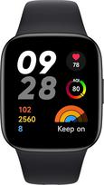 "Xiaomi Redmi Watch 3", juodas, AMOLED ekranas, 1,75 colio, "Bluetooth" telefono skambučiai, 12 dienų baterija, sveikatos stebėjimas, prancūziška versija