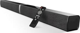 2.0 kanalų garso juosta televizoriaus įrenginiams, 32 colių dalijamoji "2-in-1" garso juosta televizoriaus garso juostai "Bluetooth" su 3 ekvalaizerio režimais ir 3D erdviniu garsu, televizoriaus garsiakalbių garso juostos su ARC/Optical/Aux, 1 vnt.