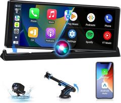 2025 išskirtinumas Carplay Android automobilio ekranas su stovinčiu laikikliu 10,26 colių jutiklinis automobilio ekranas Automobilio ekranas su galinio vaizdo kamera, draugų ekranas su "Siri" / "Google" GPS navigacija