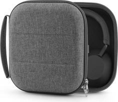 Ausinių dėklas AKG K545, K619, K67, K167, ATH-M50, M50x, ANC29, ESW10, WS77, SONY MDR-XB950BT, MDR-XB920, MDR-XB900 ir kt. / kietas dėklas / ausinių kelioninis krepšys (pilkas)