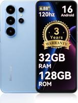 Blackview Wave 10 išmanusis telefonas be sutarties, "Android 16" mobilusis telefonas, 6,88 colių 120Hz, 32GB + 128GB/2TB, 32MP 13MP/5000mAh, 4G Dual SIM išmanusis telefonas, WiFi 5G/GPS/3,5 mm/FM/3 metų garantija | 32MP, 6,88 "Bildschirm, 120Hz
