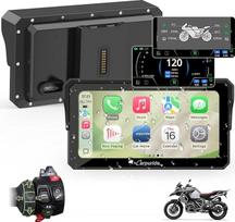 Carpuride W602BS Pro Motorrad CarPlay Bildschirm für BMW Motorräder, Kabelloses CarPlay & Android Auto, Wasserdichter 6 Zoll Touchscreen, Dual Bluetooth, Gegensprechfunktion.