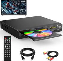 HDMI DVD grotuvas | palaiko 1080P, USB, CD | DVD grotuvas televizoriui be regiono | su HDMI kabeliu, RCA kabeliu ir nuotolinio valdymo pultu