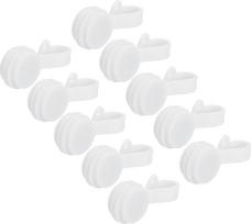 Magnetiniai kabelių spaustukai 2,8 x 0,6 colio baltos spalvos magnetiniai kabelių organizatoriaus kabelių segtukai Daugkartinio naudojimo kabelių segtukai namams, virtuvei, biurui, 10 vnt. pakuotė