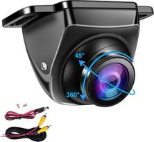 OBEST AHD automobilio atbulinės eigos kamera 1080P 360 pasukama galinio vaizdo kamera Naktinis matymas IP68 Vandeniui atspari priekinė kamera Plataus kampo metalinė galinio vaizdo kamera Automobilinė kamera, skirta universaliam 12 V sunkvežimiui SUV Carav