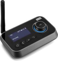 Rugpjūtis MR280 "Bluetooth 5.0" garso siųstuvas-imtuvas 2 in 1 televizoriui, kompiuteriui, ausinėms, HiFi garsiakalbių adapteriui su apeinamuoju mažo vėlavimo daugiataškiu garsumo valdymu Optinis RCA 3,5 Aux USB-C 2 įrenginiams