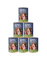 SIMPLY FROM NATURE Šlapias šunų maistas Fazanas su morkomis 6 x 400 g