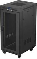 Lanberg Standing 19" 24U Rack Installation Cabinet 600×800 Black with Perforated Door and LCD (Flat Pack) V2