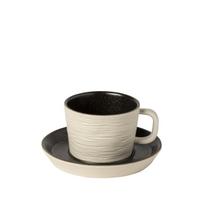 Costa Nova Puodelis su lėkštele NOTOS BLACK (200 ml)
