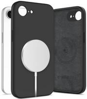 Juodas dėklas Apple iPhone 16E / 17E telefonui "Tech-Protect Silicone Magsafe"