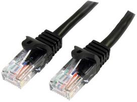 StarTech.com Cat5e jungiamasis kabelis su RJ45 jungtimis be jungčių - 3 m, juodas, 3 m, Cat5e, U/UTP (UTP), RJ-45, RJ-45, juodas
