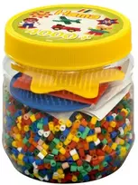 Hama Beads and washers in bucket