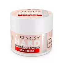 CLARESA_Hard&Easy Builder Gel UV/LED formuojantis gelis „Light Beige“ 12 g