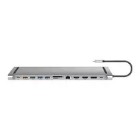 USB3.2 docking station USB-C, 12 port, PD