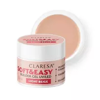 CLARESA_Soft&Easy Builder Gel UV/LED formuojantis gelis „Light Beige“ 90 g