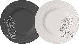Villeroy & Boch Pusryčių lėkštės Manufacture Rock Mickey Mouse 21,7 cm, 2 vnt.