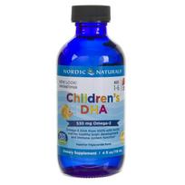 "Nordic Naturals" DHA vaikams, braškių skonio - 119 ml