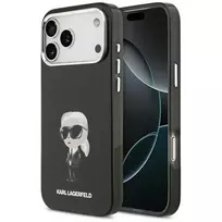 Karl Lagerfeld IML Aquarelle Karl  AND  Logo MagSafe Case for iPhone 17 Pro Max Black
