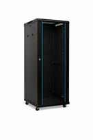 19\'\' pastatoma komutacinė spinta A2-6627B (27U, 600x600x1405mm, IP20, iki 1000kg, juoda, nesurinkta)