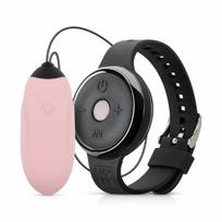 LUV EGG LUV EGG Pink Wireless Silicone Intimate Device with Watch Remote