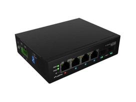 Lanberg switch light industrial POE 1xBT 3xAT 2xSFP DIN niezarządzalny gigabit ethernet