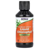 NOW Foods Extra Strength Liquid Chlorophyll, be skonio - 118 ml.