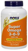 NOW Foods Super Omega 3-6-9, 1200mg - 180 kapsulių