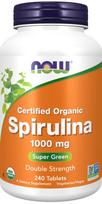 NOW Foods Spirulina, 1000mg - 240 tablečių