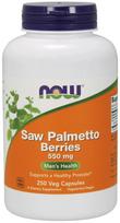 NOW Foods Saw Palmetto Berries, 550mg - 250 kapsulių