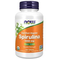 NOW Foods Spirulina, 1000mg - 120 tablečių