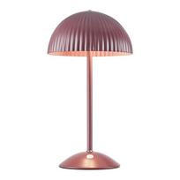 Raudonos spalvos iš metalo stalinis šviestuvas (aukštis 33,5 cm) su metaliniu gaubtu Zin – Markslöjd