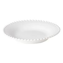 Baltos akmens masės sriubos lėkštė Costa Nova Pearl, ⌀ 24 cm