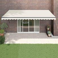 Automatinė ištraukiama markizė, kreminės spalvos, 5x3m